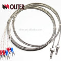 silvery shielding wire flexible cable sensor rtd shielded wire bolt thermal resistance manufacturer pt100